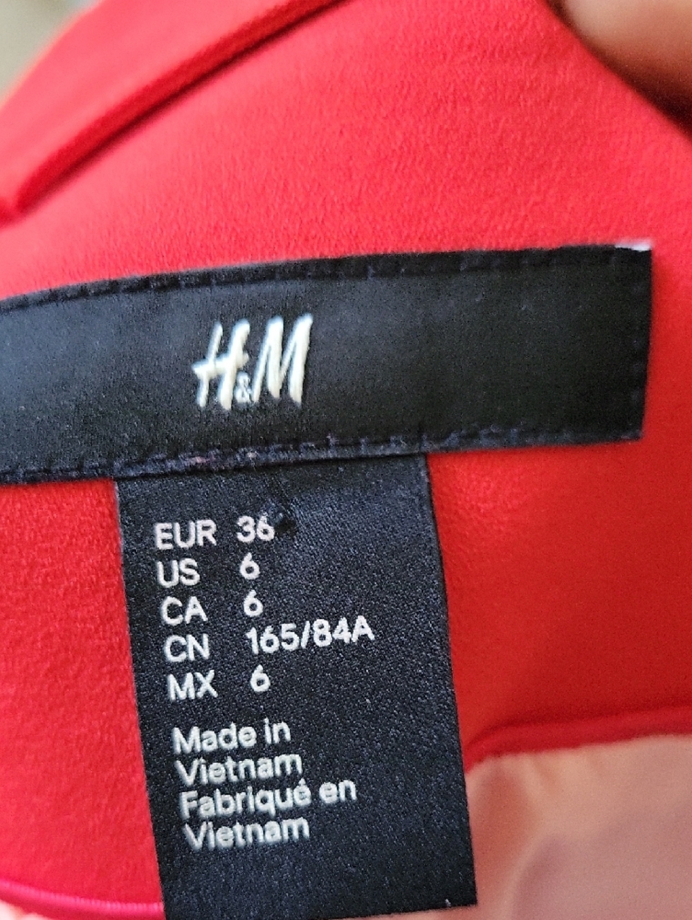 H&M Red Open-Front Blazer - Picture 4 of 4